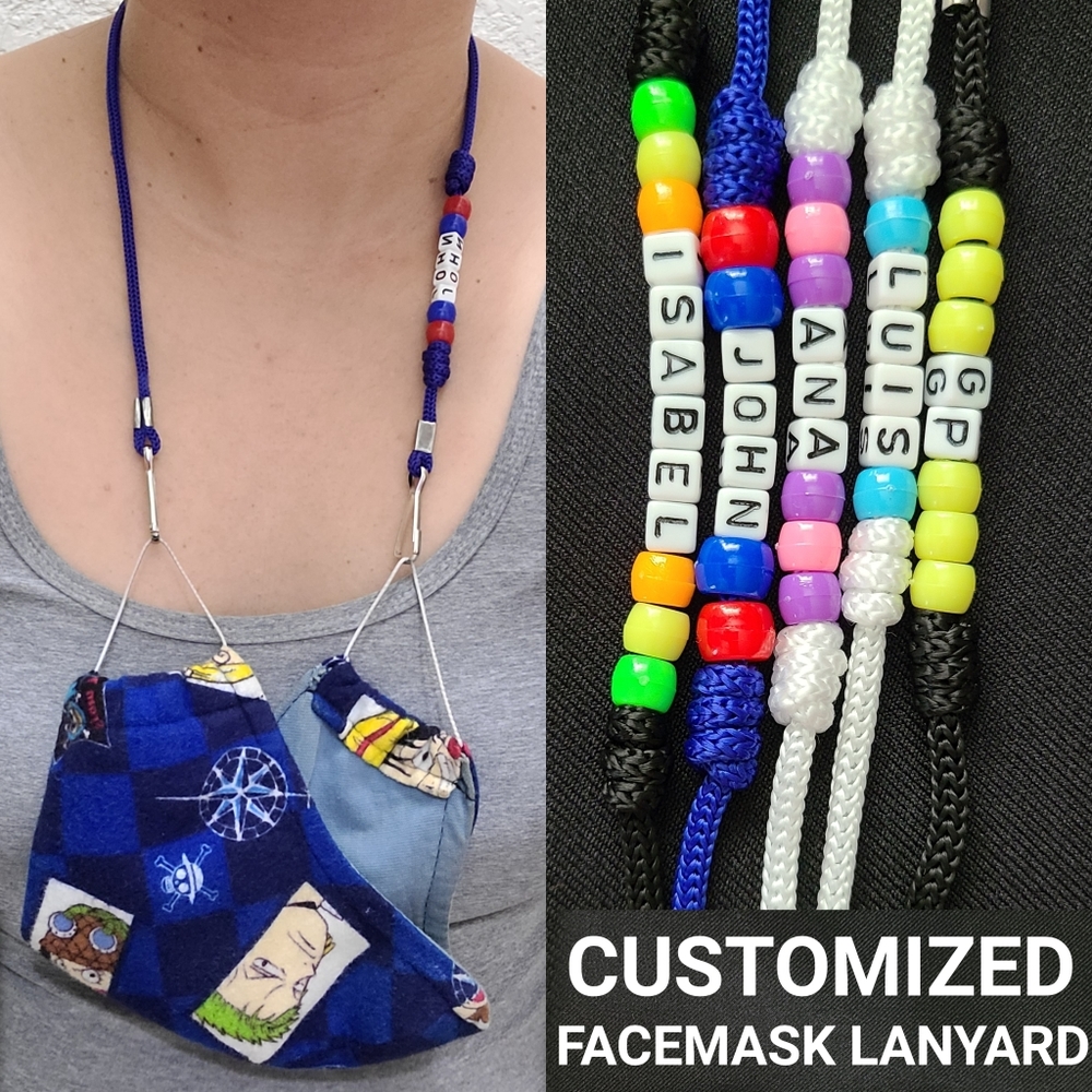 Customized Face mask lanyard, strap, holder
